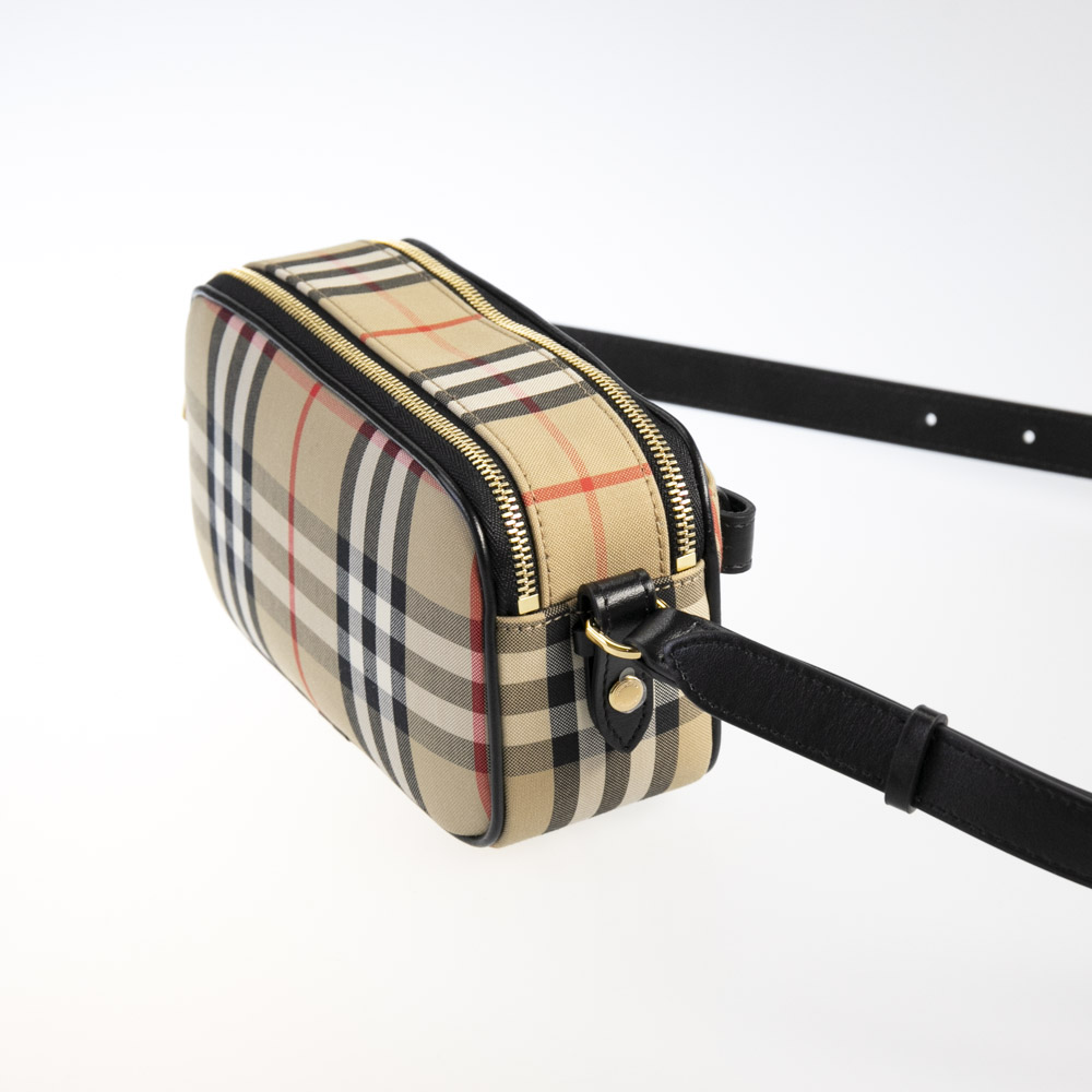 バーバリー BURBERRY ショルダーバッグ ヴィンテージチェック&レザーW