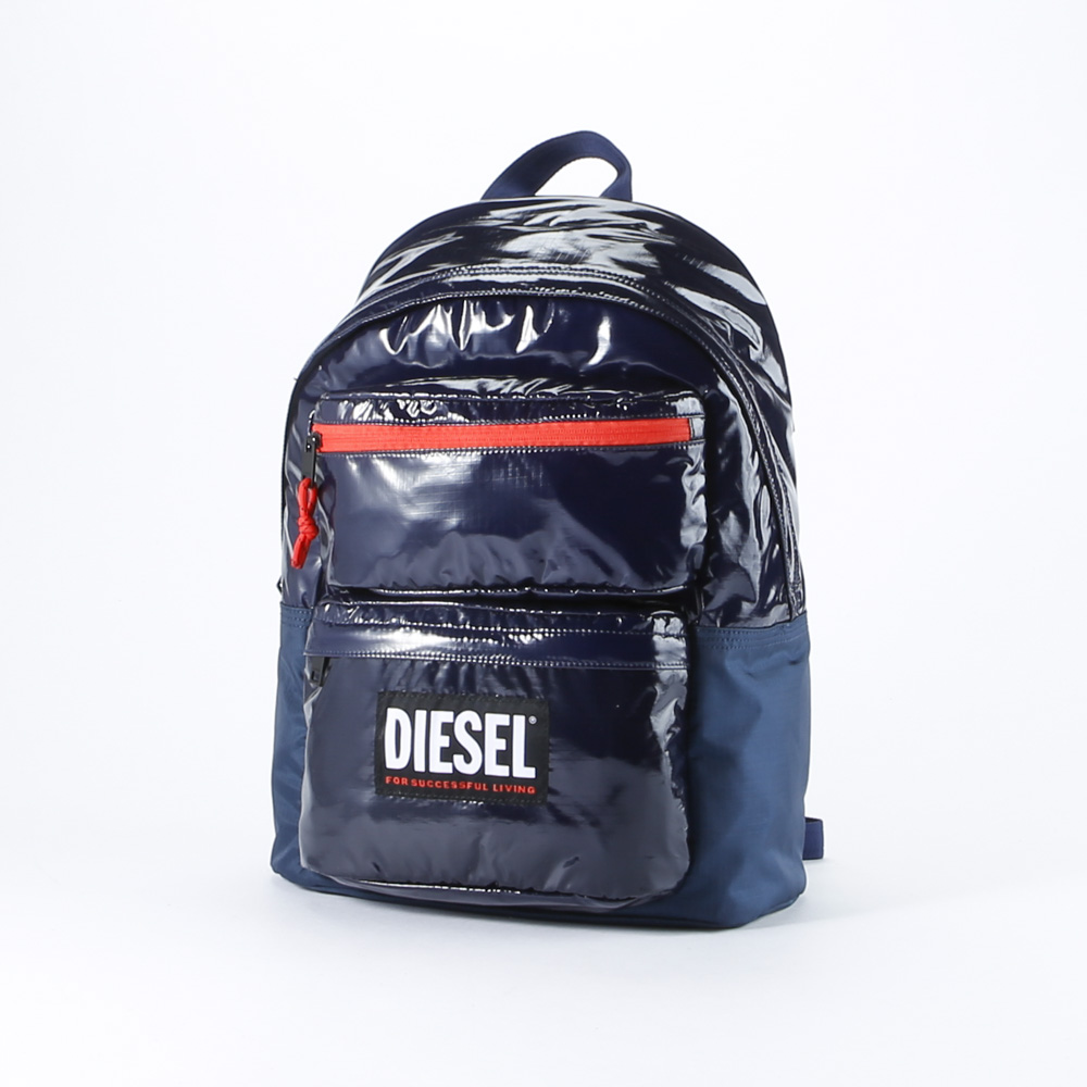 DIESEL メンズ バックパック RODYO PAT リュックサックブルー系仕様