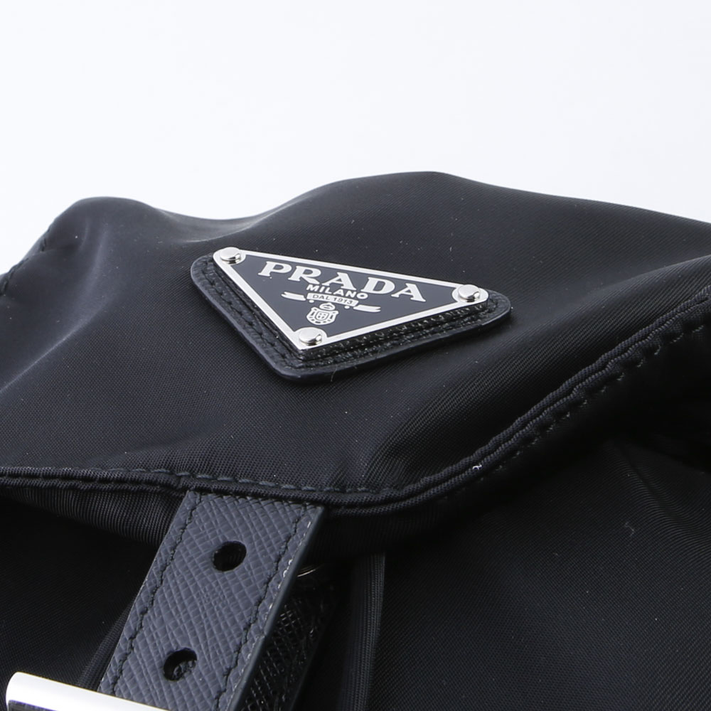 プラダ PRADA バックパック ReNylon Wポケット付リュック 小/NERO 
