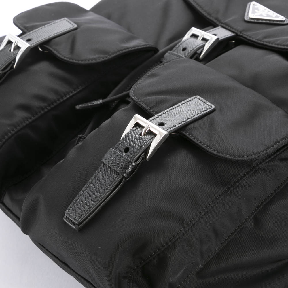 プラダ PRADA リュック・バックパック ReNylon Wポケット付リュック 大/NERO 1BZ811 RV44 OTO【FITHOUSE ONLINE SHOP】