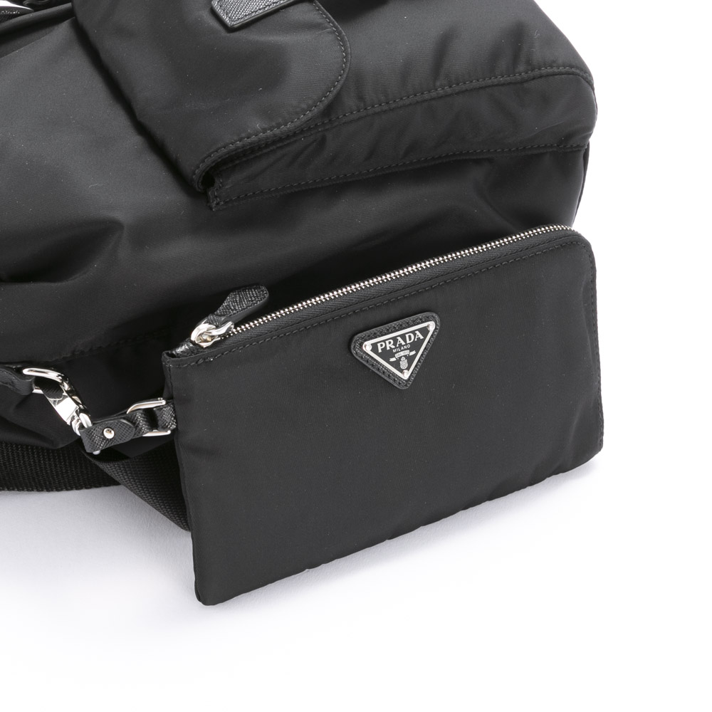 プラダ PRADA ReNylon Wポケット付きリュック 1BZ811 RV44 OTO【FITHOUSE ONLINE SHOP】