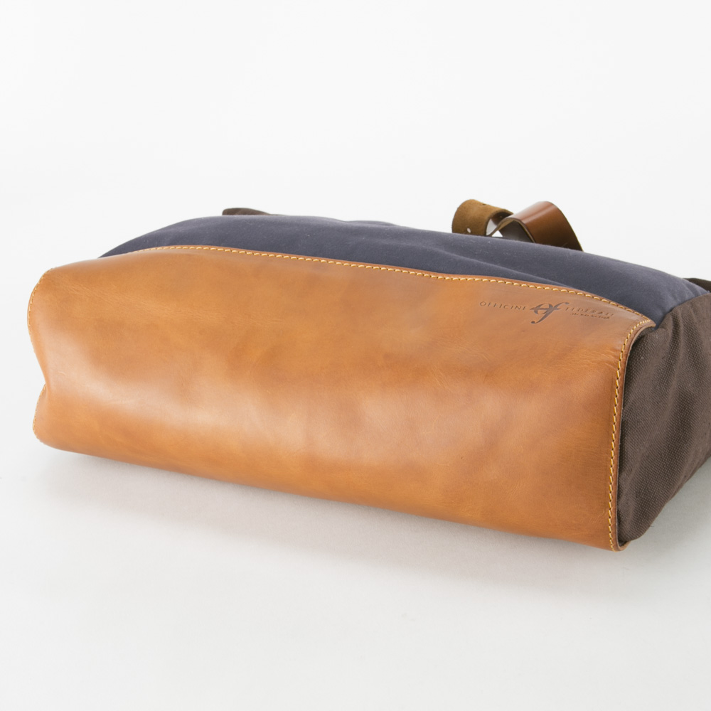 オフィチネフェデラーリ OFFICINE FEDERALI ロールアップラップトートCANVAS OF003-MBT【FITHOUSE ONLINE SHOP】