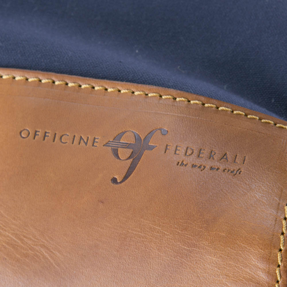 オフィチネフェデラーリ OFFICINE FEDERALI ロールアップラップトートCANVAS OF003-MBT【FITHOUSE ONLINE SHOP】