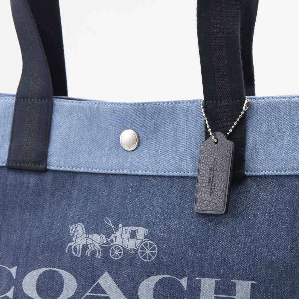 コーチ COACH ハンド・トートバッグ ロゴデニムキャンバス 91131