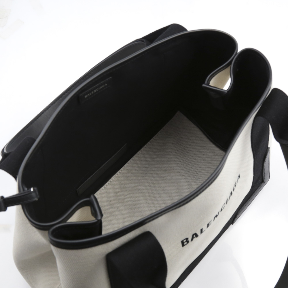 バレンシアガ BALENCIAGA ハンド・トートバッグ NAVY CABAS SMキャンバス 339933AQ38N【FITHOUSE ONLINE SHOP】