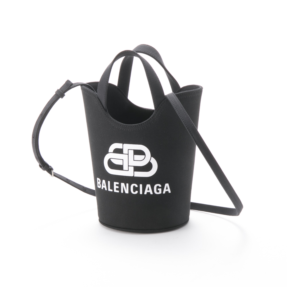 BALENCIAGA バレンシアガ WAVE XS TOTE BAG BLACK