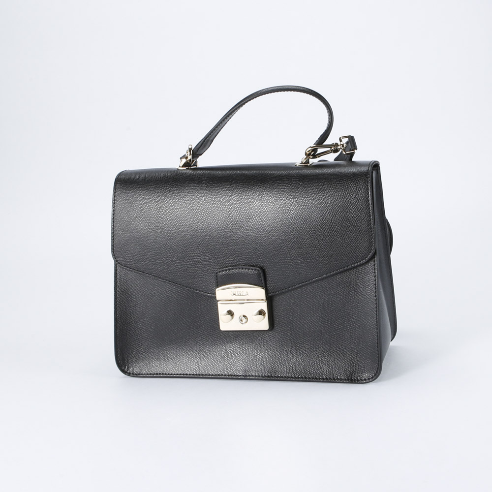 フルラ FURLA ハンド・トートバッグ METROPOLIS SATCHEL/ONYX BOO9-ARE【FITHOUSE ONLINE SHOP】