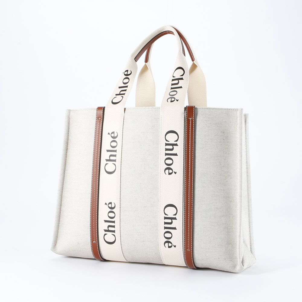 クロエ chloe WOODY LG キャンバストートバッグ 21US382/E66【FITHOUSE