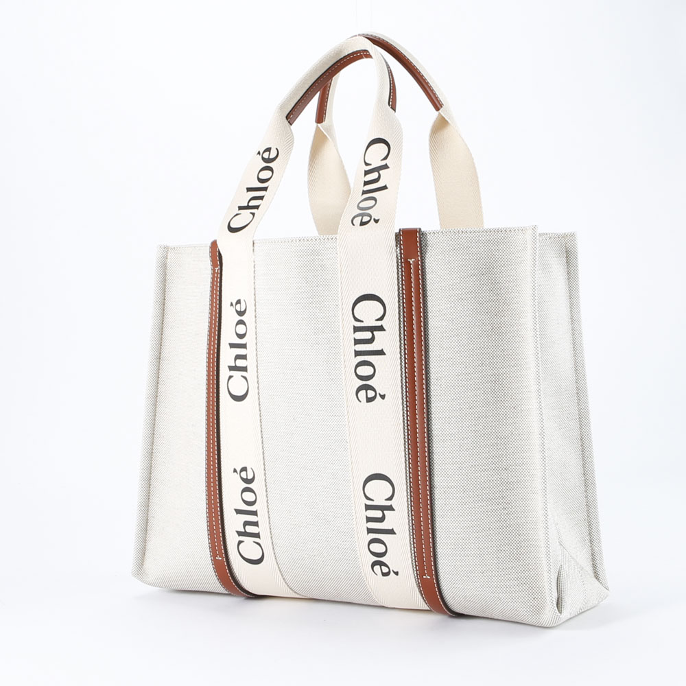 クロエ chloe WOODY LG キャンバストートバッグ 21US382/E66【FITHOUSE
