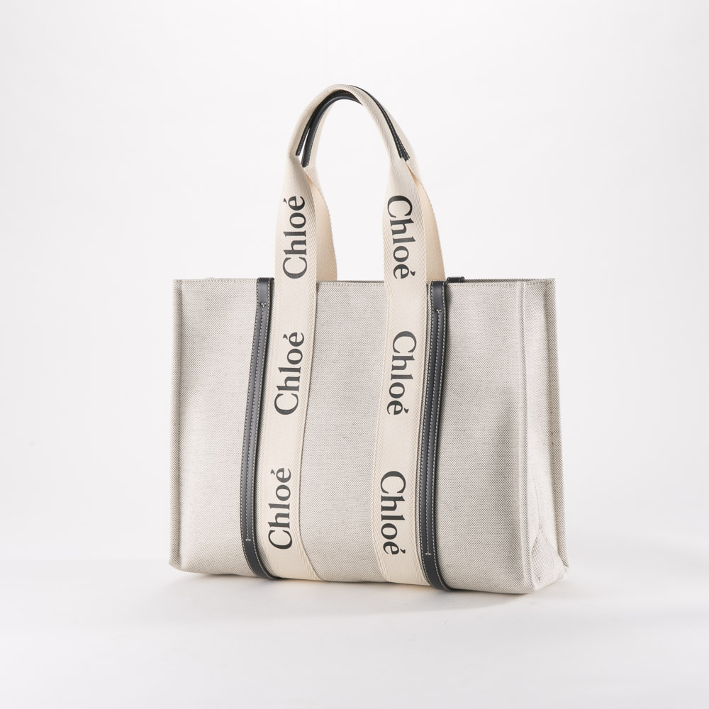 クロエ chloe WOODY LG キャンバストートバッグ 21US382/E66【FITHOUSE