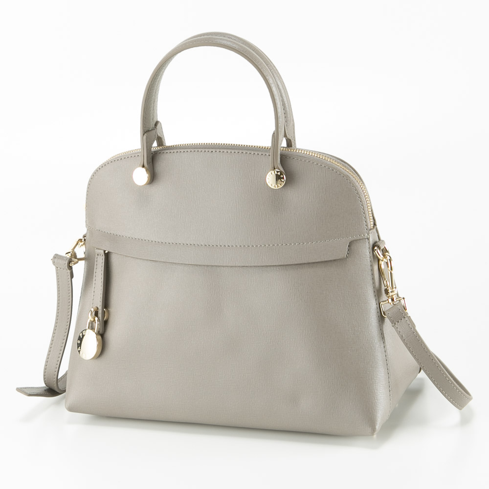 フルラ FURLA ハンド・トートバッグ PIPER M DOME 前ポケット SD付/SABBIA b BFK9PE0-B30000【FITHOUSE ONLINE SHOP】