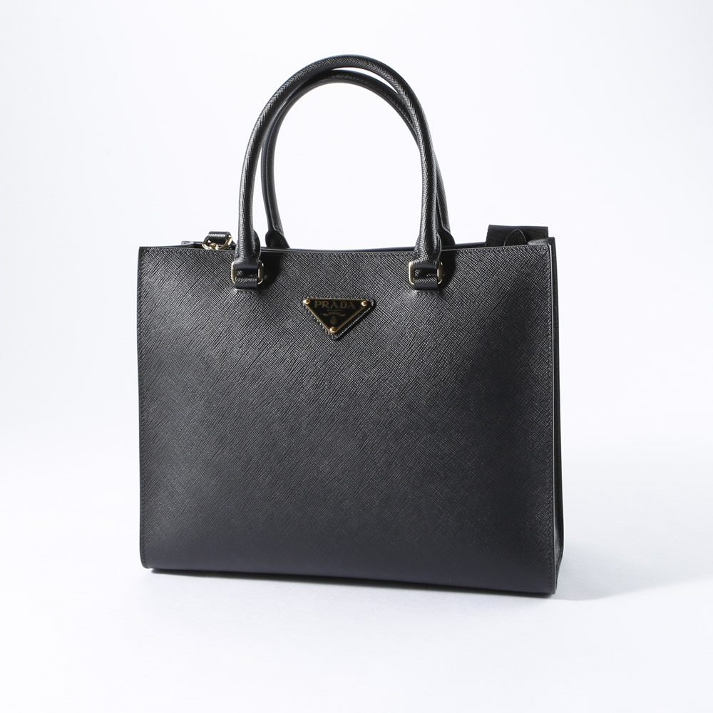 プラダ PRADA SAFFIANO LUX MEDIUM 三角プレート ハンドバッグ 1BA337 NZV N2O【FITHOUSE ONLINE SHOP】