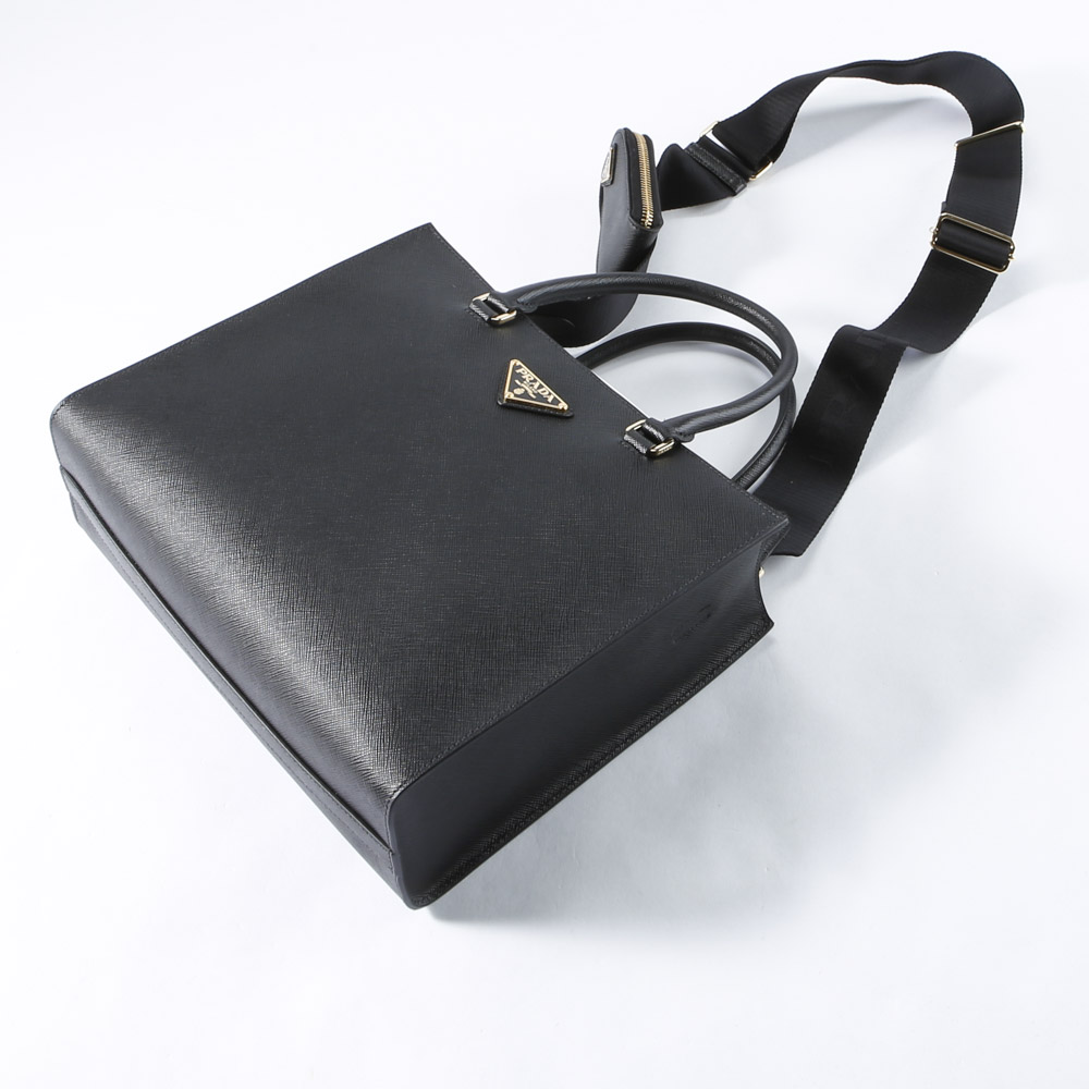 プラダ PRADA SAFFIANO LUX MEDIUM 三角プレート ハンドバッグ 1BA337 NZV N2O【FITHOUSE ONLINE SHOP】