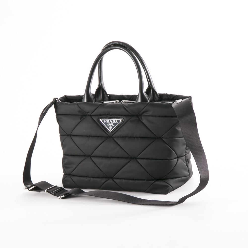 プラダ PRADA ハンド・トートバッグ ReNylon スモールパデッド/NERO 