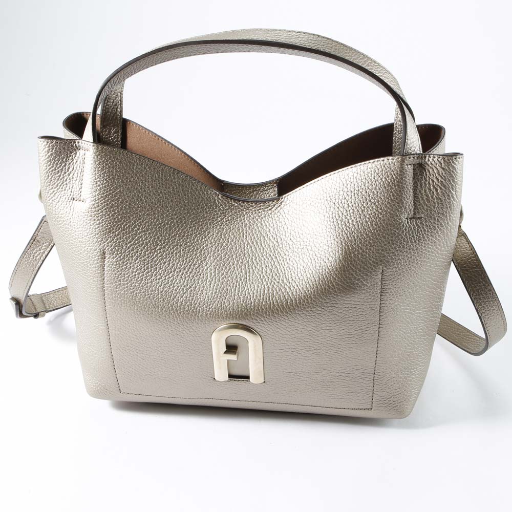 フルラ FURLA ハンド・トートバッグ PRIMULA S TOTE SD付/TAUPE METAL WB00507-R52000【FITHOUSE ONLINE SHOP】