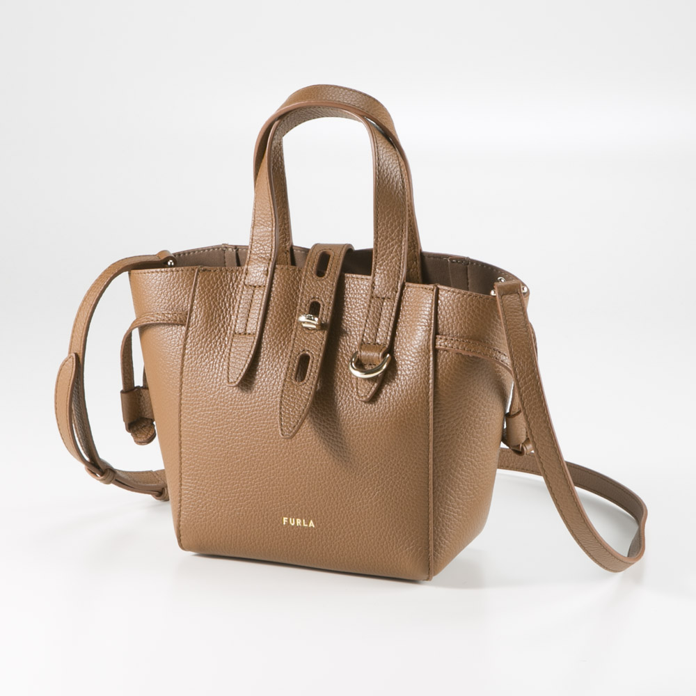 フルラ FURLA ハンド・トートバッグ NET MINI TOTE/COGNAC H BASRFUA-HSF000【FITHOUSE ONLINE SHOP】