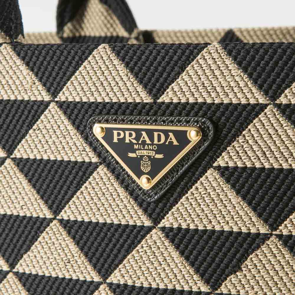 プラダ PRADA TRIANGOLO JACQUARD LG トートバッグ 1BA356 2FKL OOO【FITHOUSE ONLINE SHOP】