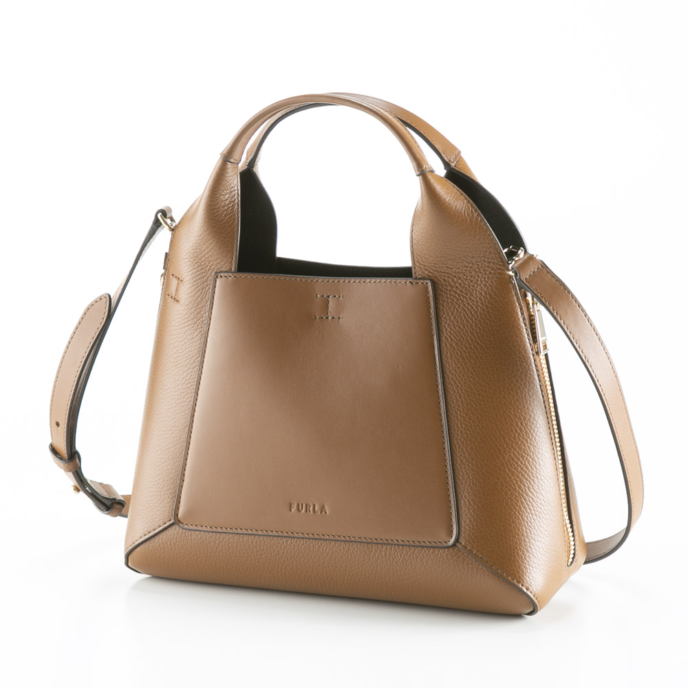 フルラ FURLA ハンド・トートバッグ GILDA M TOTE/COGNAC h+NERO