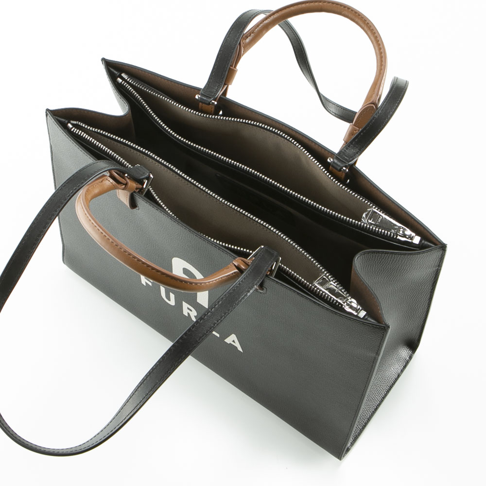 Furla フルラ FURLA VARSITY WB00725 トートバッグ NERO+PERLA ブラック レディース