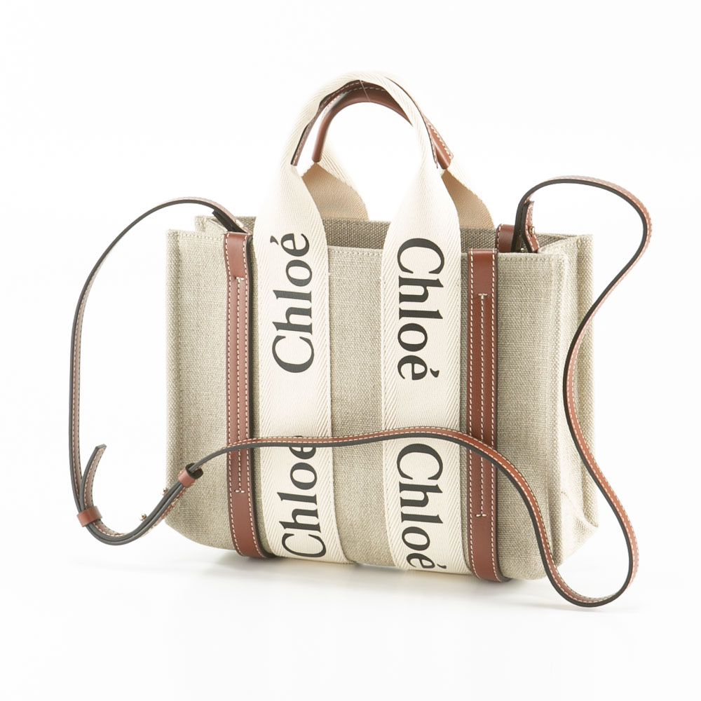 クロエ chloe WOODY SM キャンバストートバッグ 22AS397 I26【FITHOUSE ONLINE SHOP】