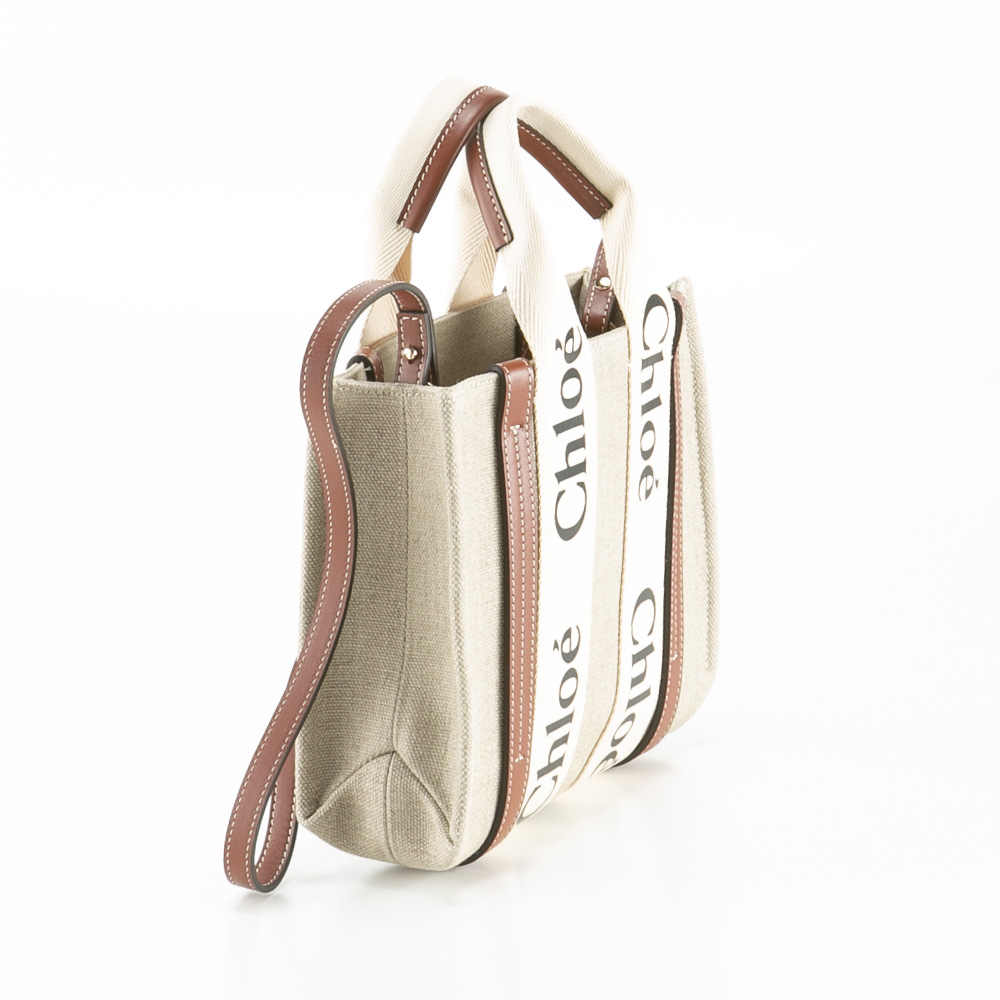 クロエ chloe WOODY SM キャンバストートバッグ 22AS397 I26【FITHOUSE ONLINE SHOP】