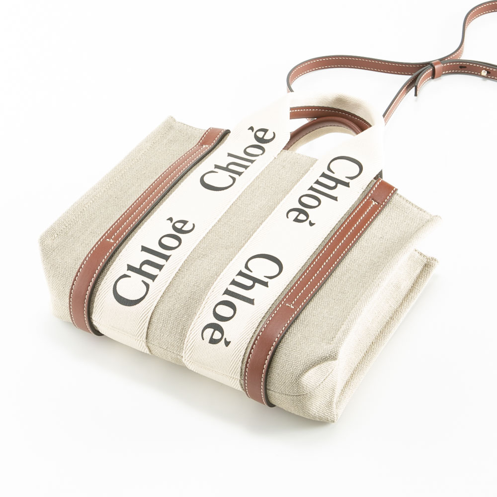 クロエ chloe WOODY SM キャンバストートバッグ 22AS397 I26【FITHOUSE ONLINE SHOP】