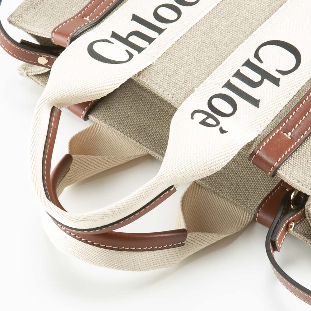 クロエ chloe WOODY SM キャンバストートバッグ 22AS397 I26【FITHOUSE ONLINE SHOP】