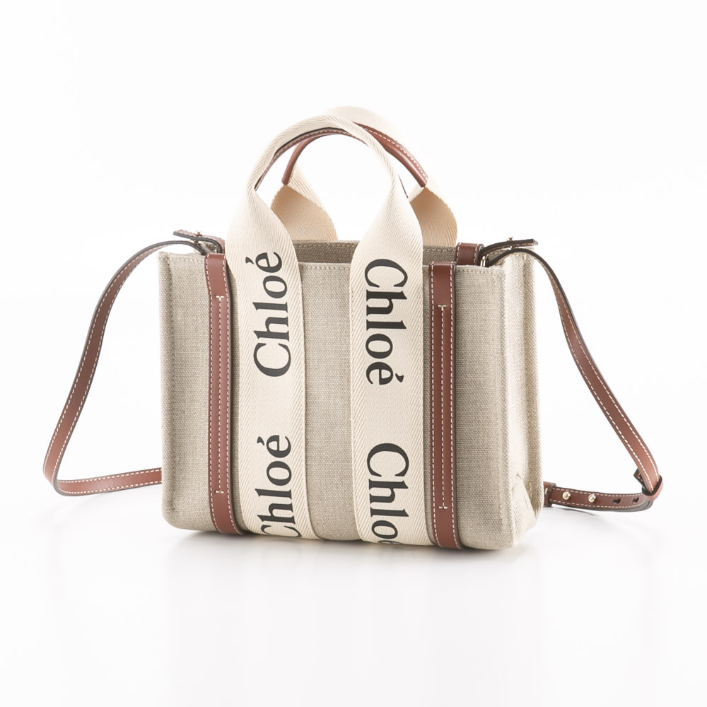 クロエ chloe WOODY SM キャンバストートバッグ 22AS397 I26【FITHOUSE 