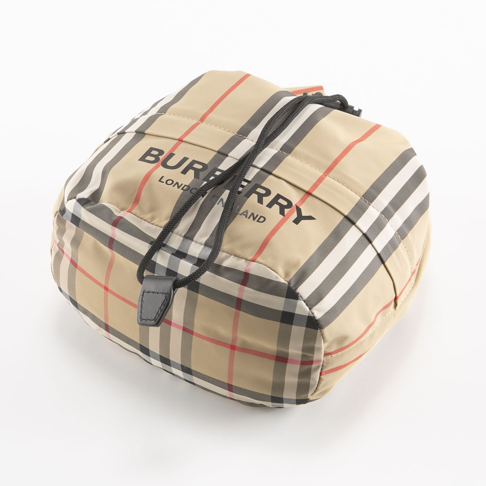 バーバリー BURBERRY アイコンストライプナイロンドローコードポーチ 8026737【FITHOUSE ONLINE SHOP