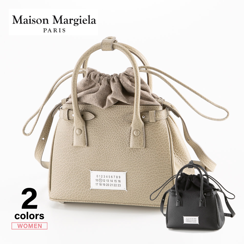 メゾンマルジェラ Maison Margiela ハンド・トートバッグ 5AC DRAWSTRING MINI BAG SD付 SB3WD0005-P4348【FITHOUSE ONLINE SHOP】