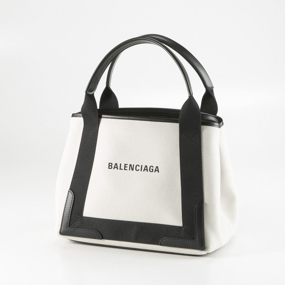 Balenciaga バレンシアガ BBロゴ　キャンバス×レザー　トートバッグ