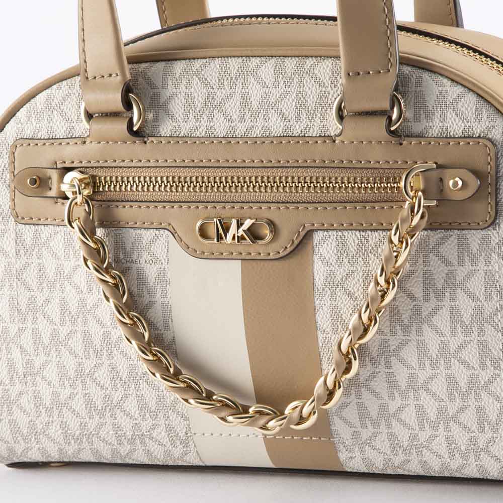 マイケルコース MICHAEL KORS ハンド・トートバッグ WILLIAMSBURG SM ロゴ ストライプ サッチェル 30F3G6WS1B【FITHOUSE ONLINE SHOP】