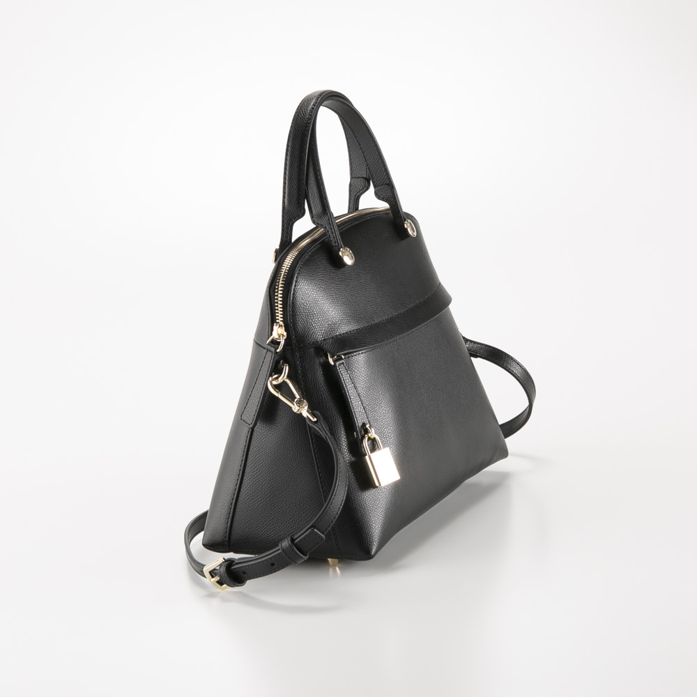 フルラ FURLA ハンド・トートバッグ PIPER M DOME 前ポケット SD付/ONYX WB01285-ARE000【FITHOUSE ONLINE SHOP】