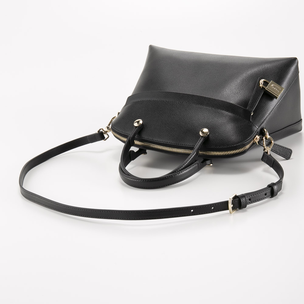 フルラ FURLA ハンド・トートバッグ PIPER M DOME 前ポケット SD付/ONYX WB01285-ARE000【FITHOUSE ONLINE SHOP】