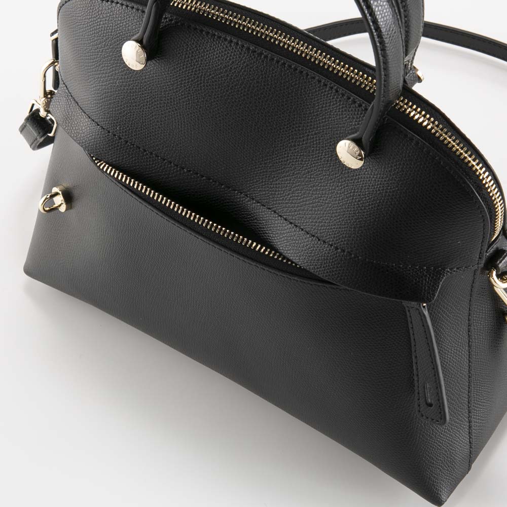 フルラ FURLA ハンド・トートバッグ PIPER M DOME 前ポケット SD付/ONYX WB01285-ARE000【FITHOUSE ONLINE SHOP】