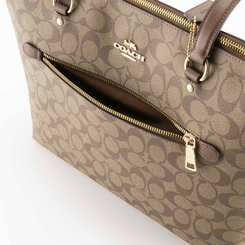 コーチ COACH ハンド・トートバッグ ラグジュアリー PVC シグネチャー ギャラリー トート F79609【FITHOUSE ONLINE SHOP】