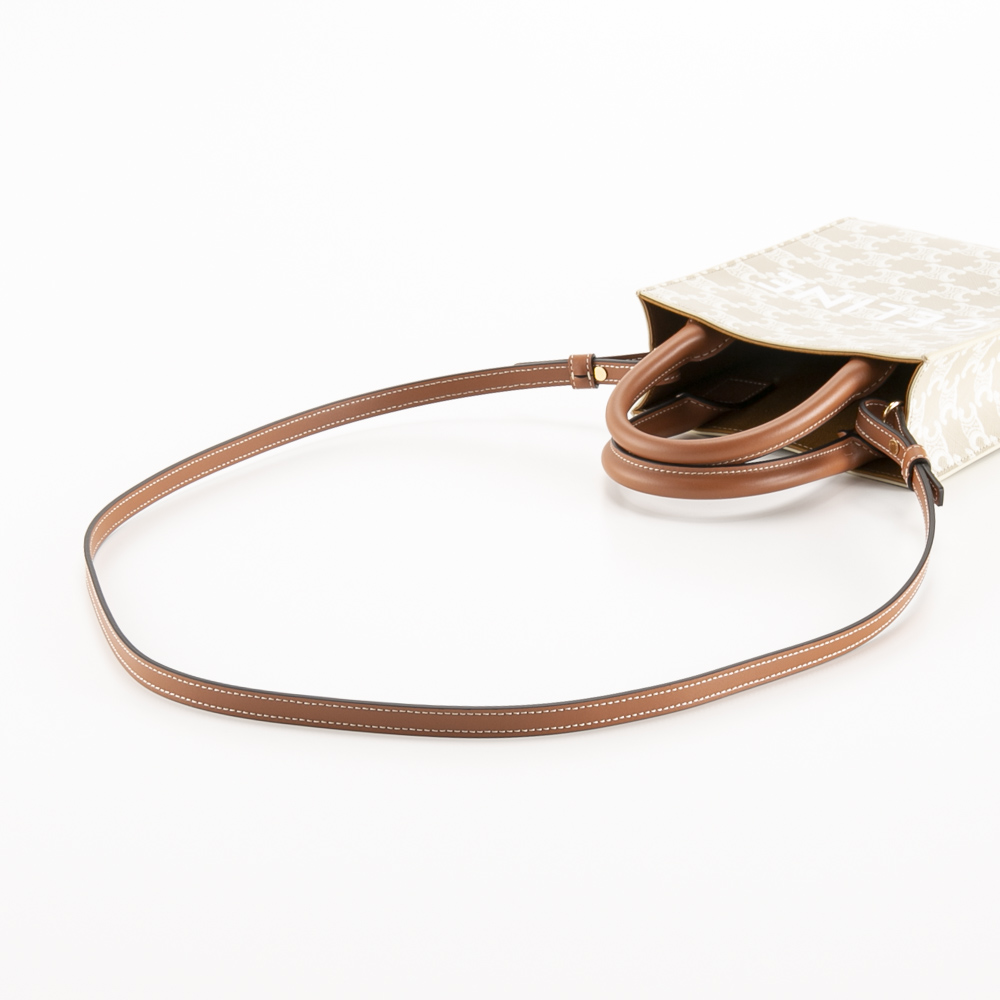 セリーヌ CELINE MINI VERTICAL CABAS ロゴ縦トートバッグ 19437/2FLT【FITHOUSE ONLINE SHOP】