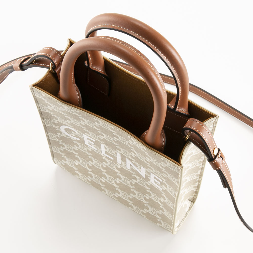 セリーヌ CELINE MINI VERTICAL CABAS ロゴ縦トートバッグ 19437/2FLT【FITHOUSE ONLINE SHOP】