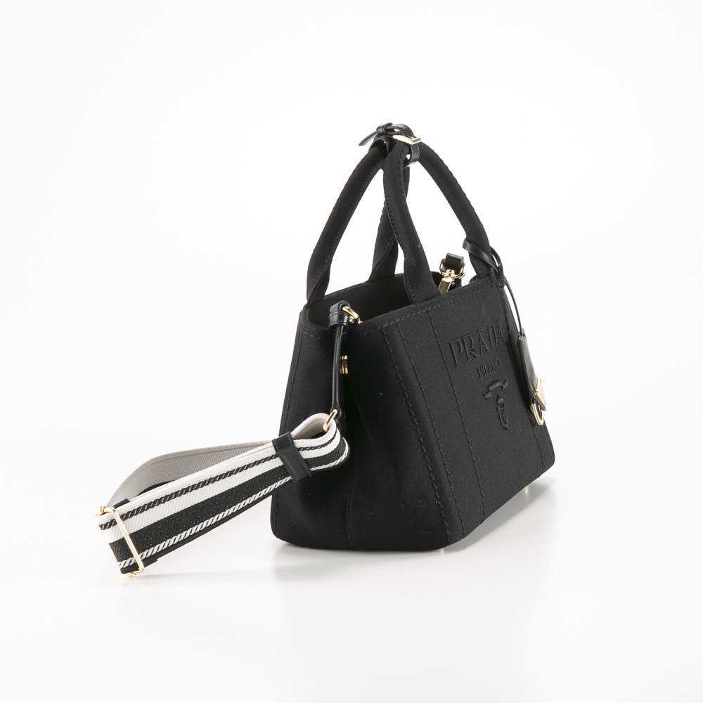 プラダ PRADA CANAPA RICAMO エンボスロゴトートバッグ 1BG464