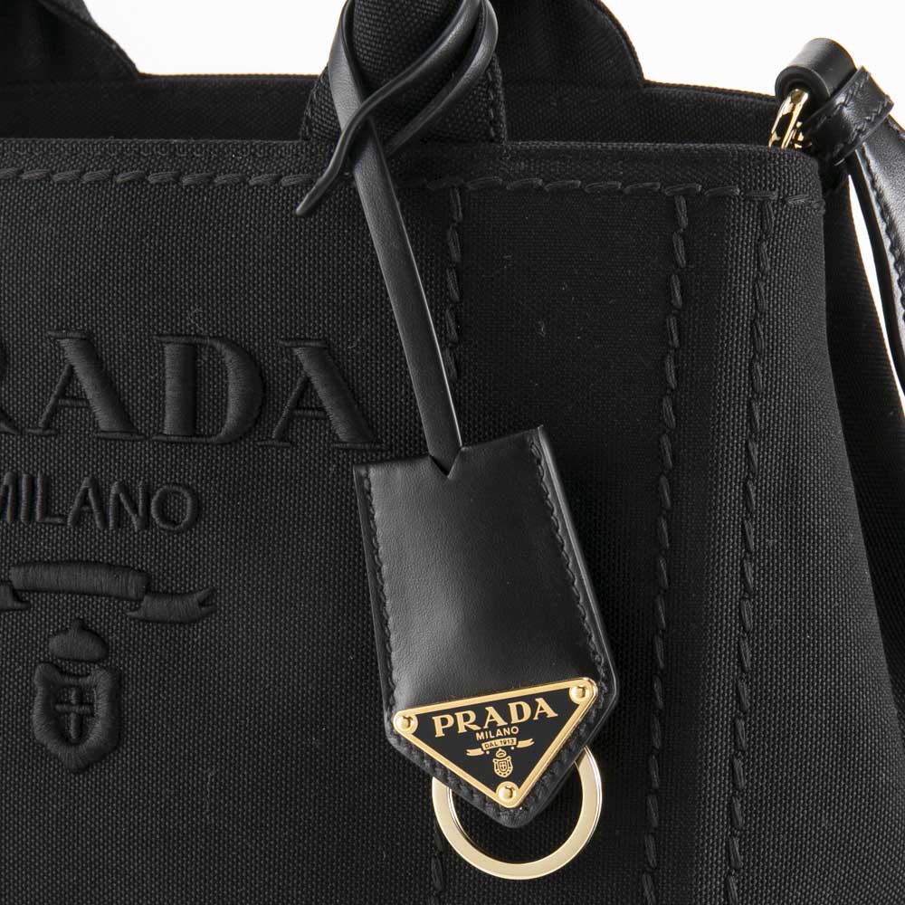 プラダ PRADA CANAPA RICAMO エンボスロゴトートバッグ 1BG464 2CYA 3OM【FITHOUSE ONLINE SHOP】