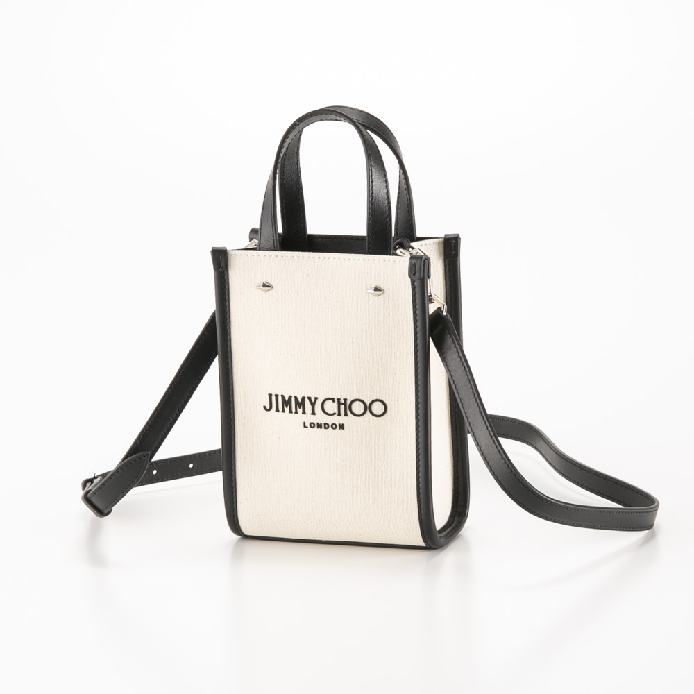 ジミーチュウ JIMMY CHOO ハンド・トートバッグ MINI N/S キャンバス TOTE MININSTOTE/CZM【FITHOUSE ONLINE SHOP】