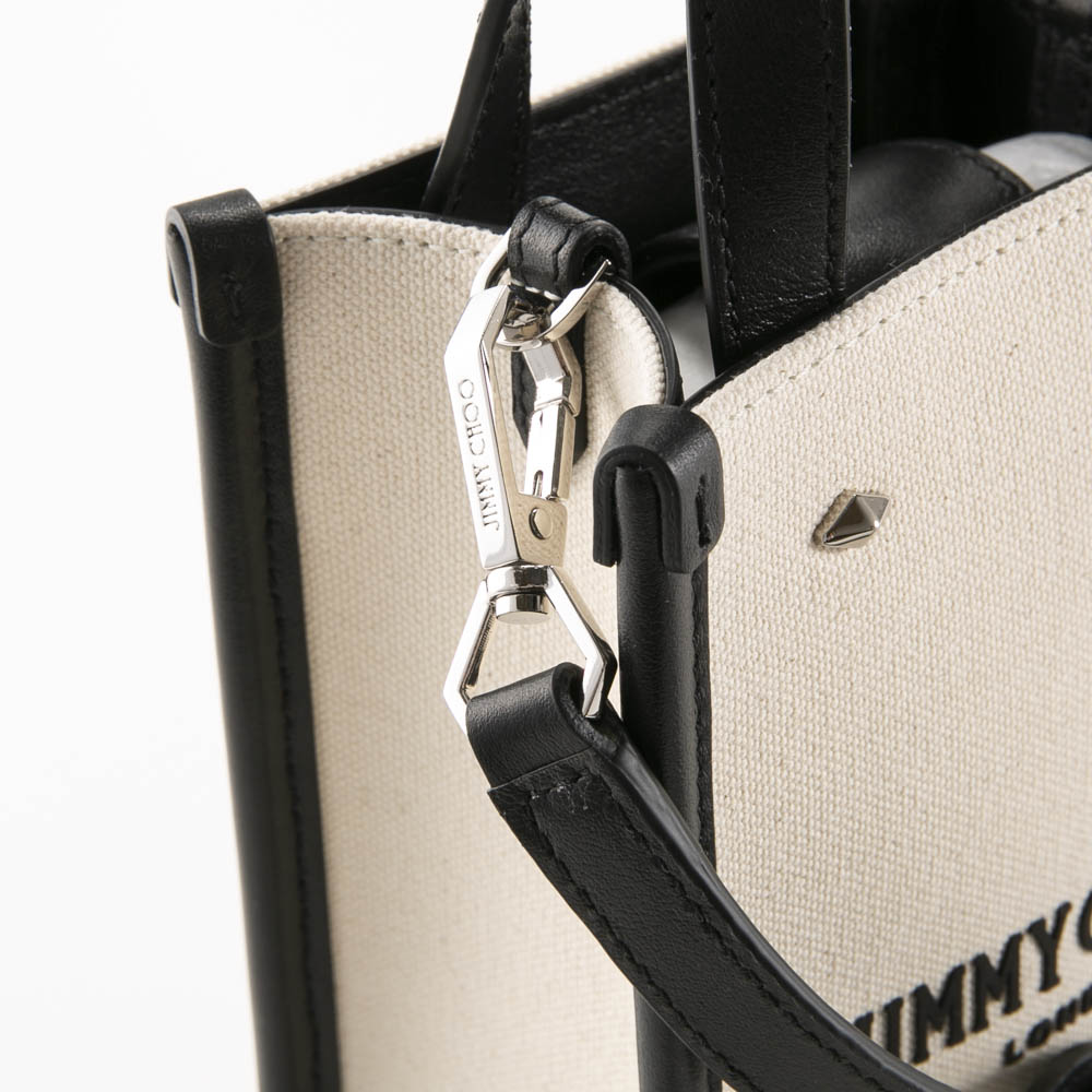 ジミーチュウ JIMMY CHOO ハンド・トートバッグ MINI N/S キャンバス TOTE MININSTOTE/CZM【FITHOUSE ONLINE SHOP】