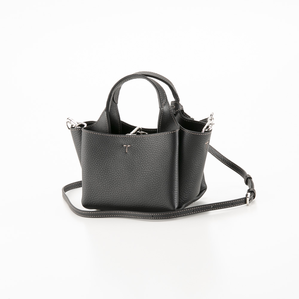 トッズ TOD'S レザーマイクロバッグ Tタイムレス メタルペンダント SD付きハンドバッグ XBWAPAFL000-QRI【FITHOUSE ONLINE SHOP】