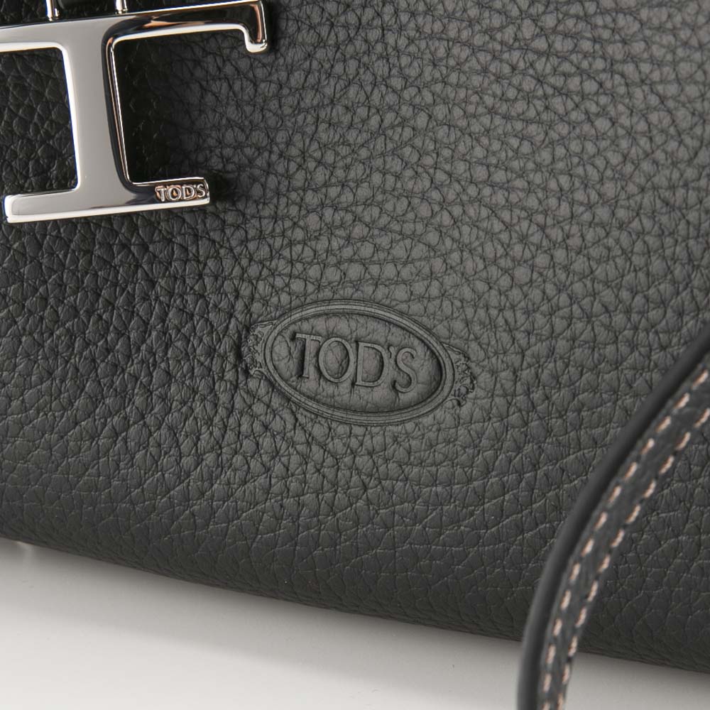 トッズ TOD'S レザーマイクロバッグ Tタイムレス メタルペンダント SD付きハンドバッグ XBWAPAFL000-QRI【FITHOUSE ONLINE SHOP】