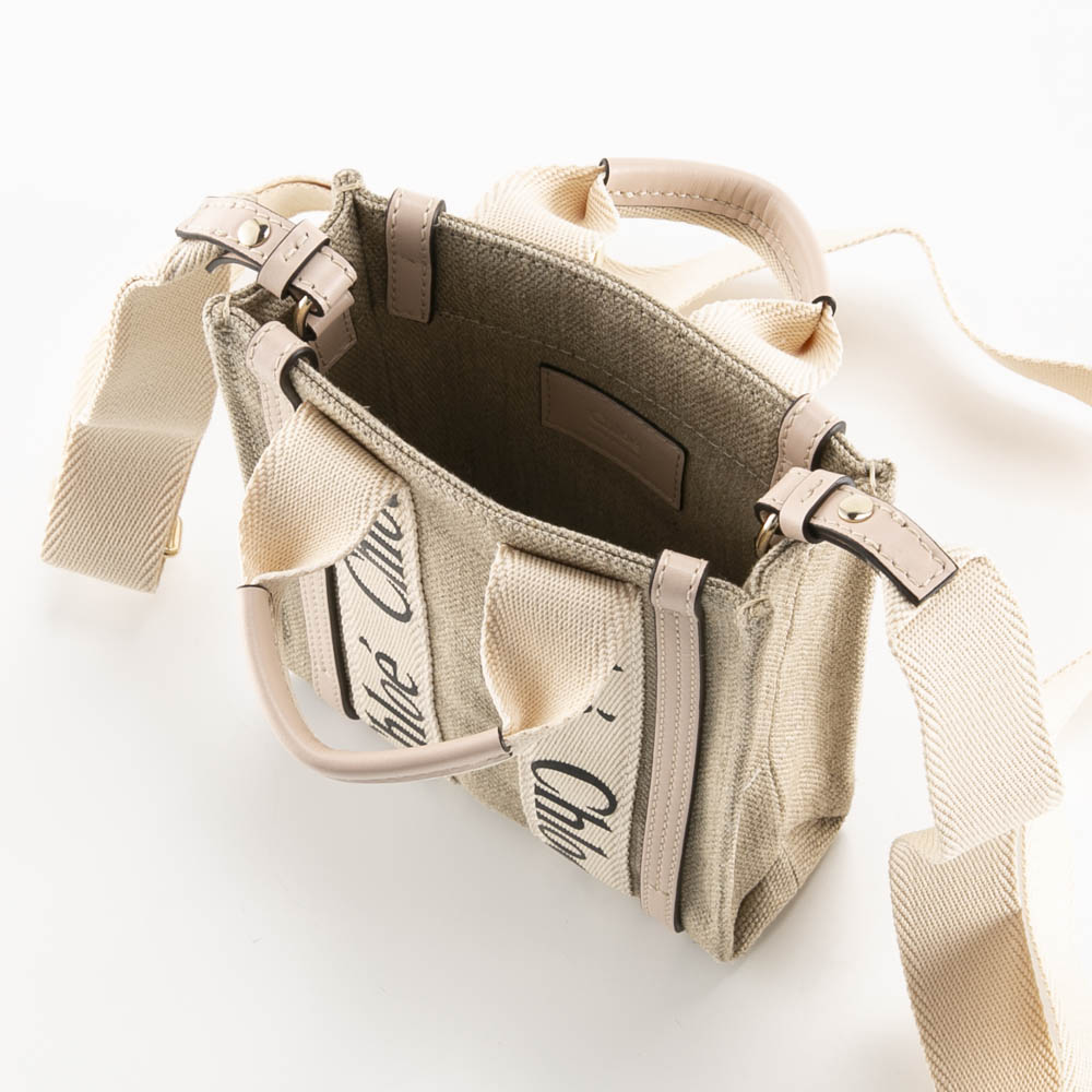 クロエ chloe WOODY ノース サウス ミニ トートバッグ 24AP243 I26【FITHOUSE ONLINE SHOP】