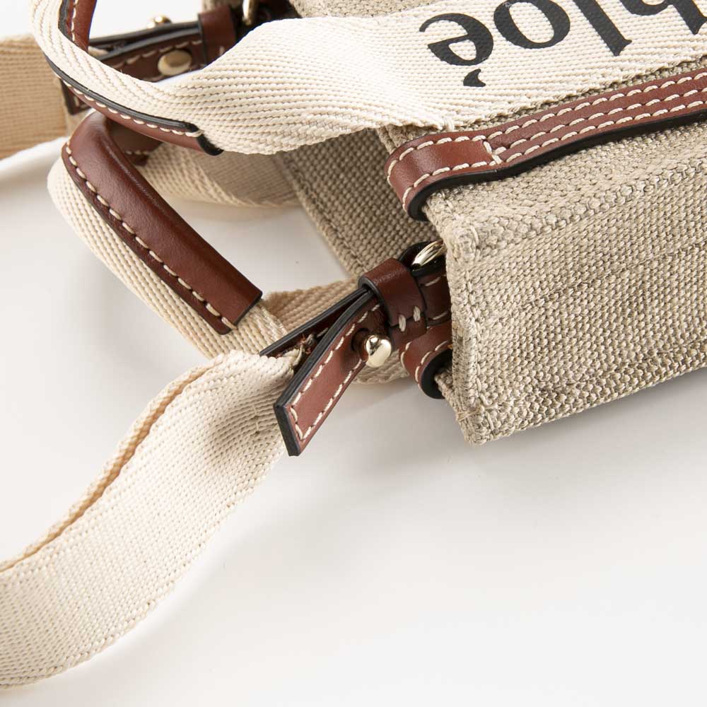 クロエ chloe WOODY ノース サウス ミニ トートバッグ 24AP243 I26【FITHOUSE ONLINE SHOP】