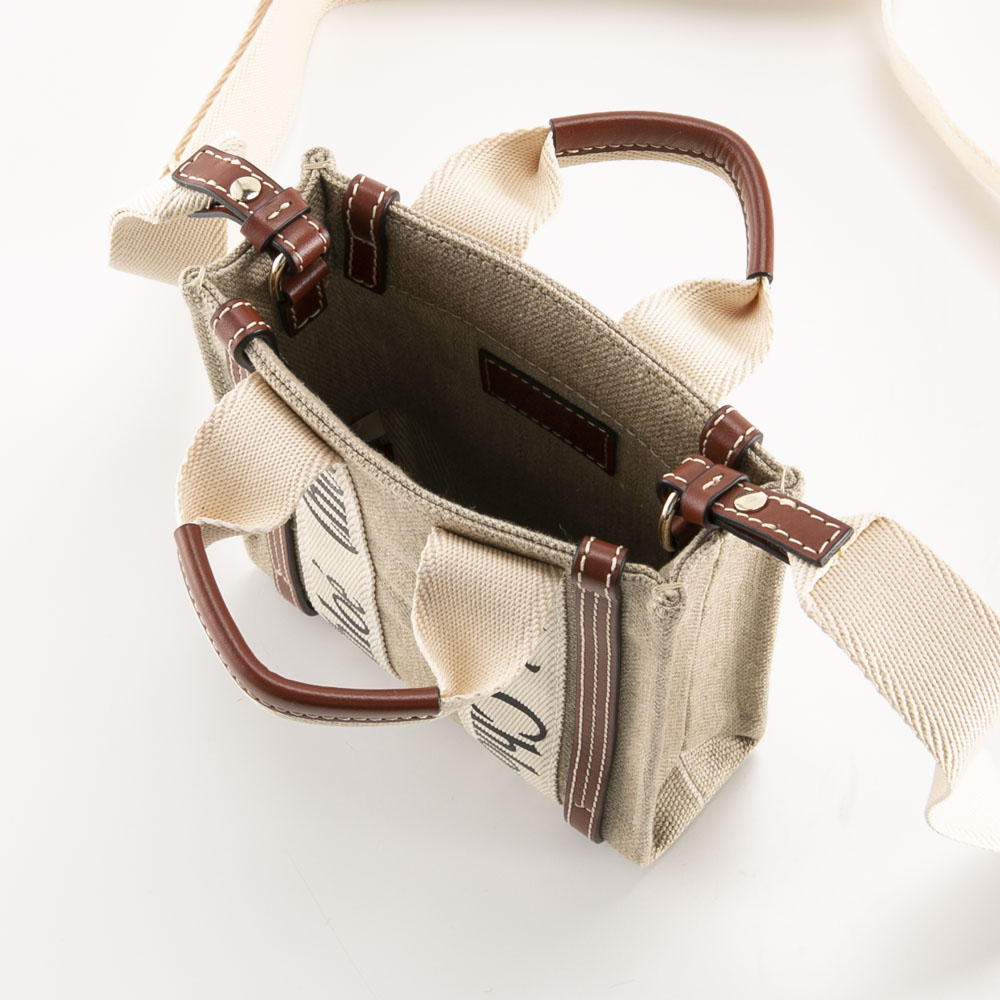 クロエ chloe WOODY ノース サウス ミニ トートバッグ 24AP243 I26【FITHOUSE ONLINE SHOP】