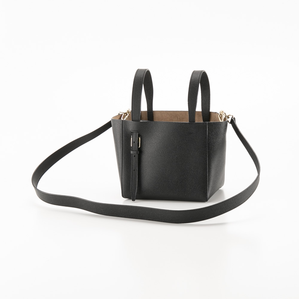 ヴァレクストラ Valextra ハンド・トートバッグ MICRO BUCKET W STRAP ライトゴールド金具 WBSF0090028-LOCTF【FITHOUSE ONLINE SHOP】