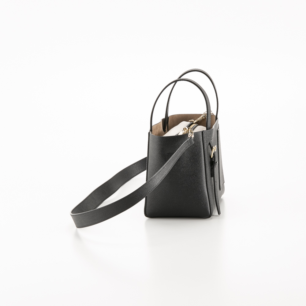 ヴァレクストラ Valextra ハンド・トートバッグ MICRO BUCKET W STRAP ライトゴールド金具 WBSF0090028-LOCTF【FITHOUSE ONLINE SHOP】