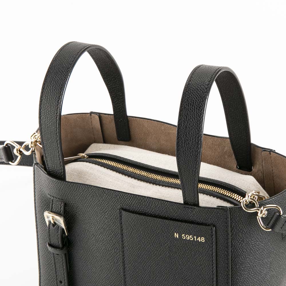 ヴァレクストラ Valextra ハンド・トートバッグ MICRO BUCKET W STRAP ライトゴールド金具 WBSF0090028-LOCTF【FITHOUSE ONLINE SHOP】